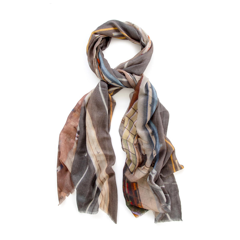 CROSS ROADS skinny wool scarf