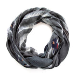 GINZA ZEBRAS oversized wool scarf