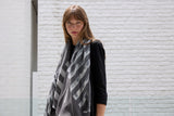 GINZA ZEBRAS oversized wool scarf