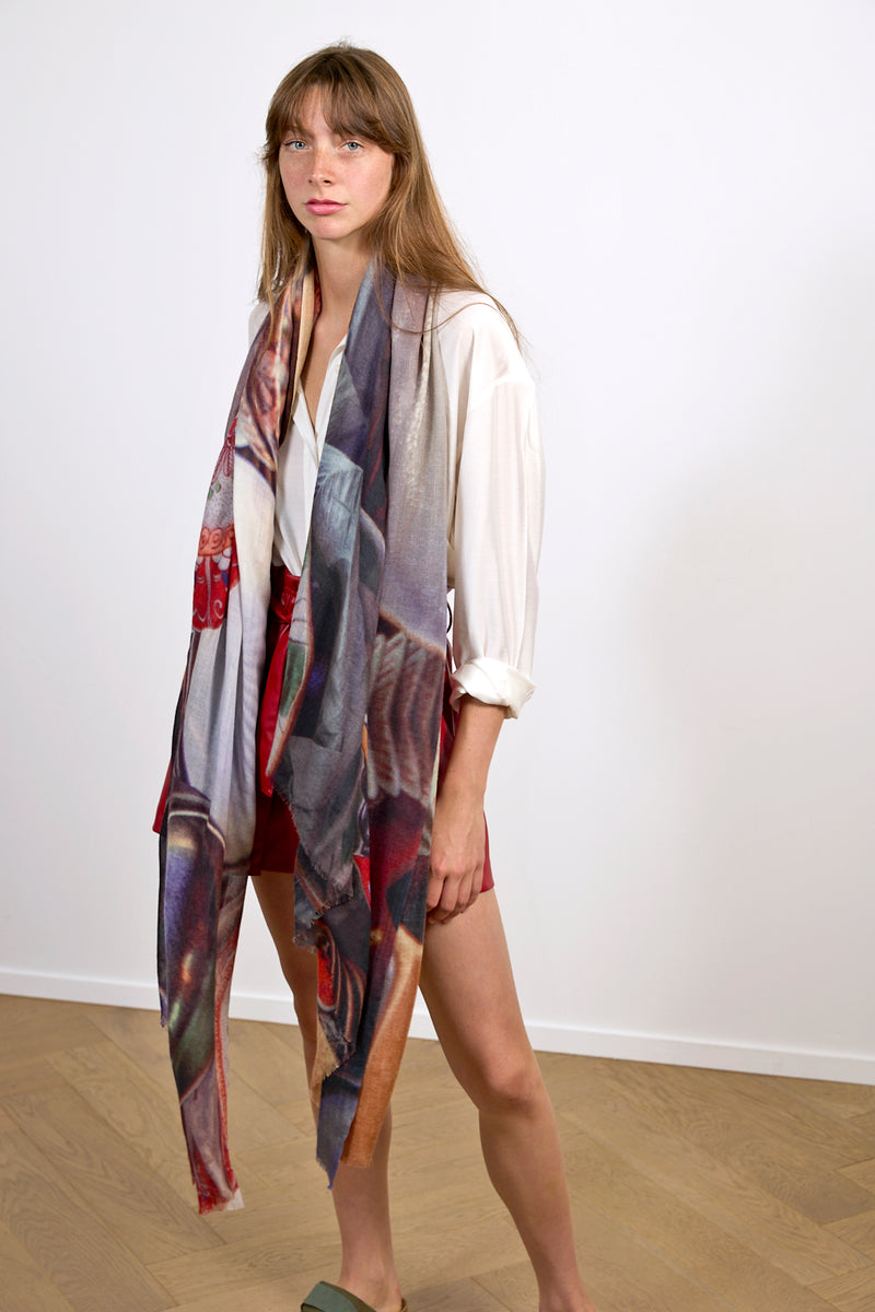 KITCHEN STREET oversized wool scarf