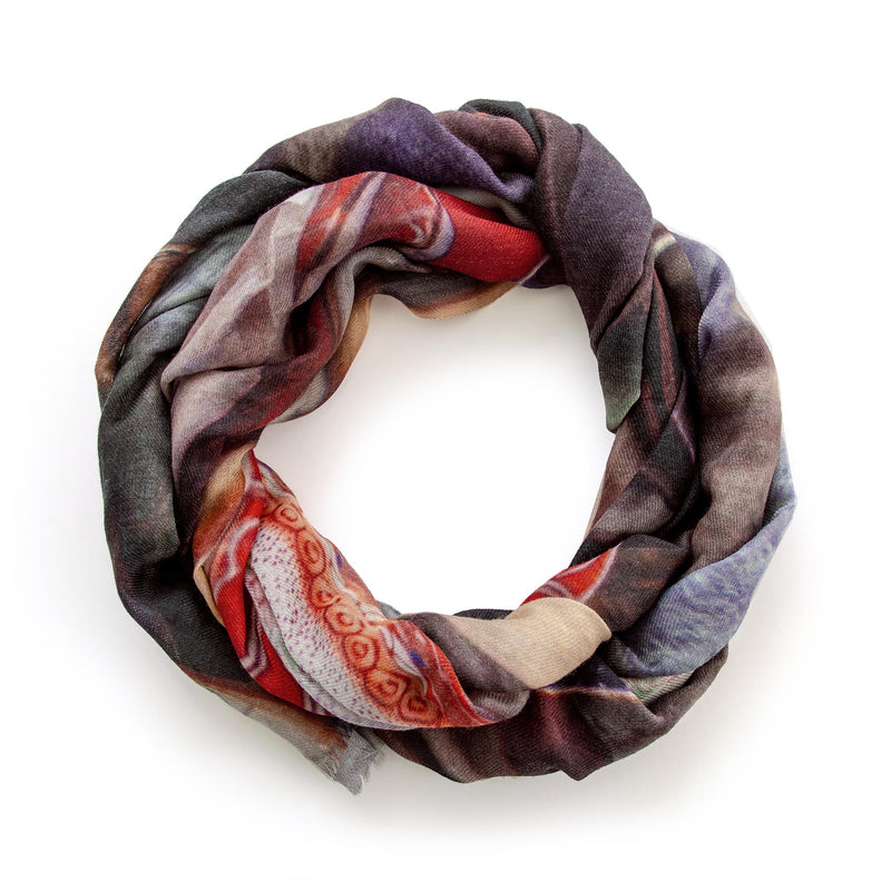 KITCHEN STREET skinny wool scarf