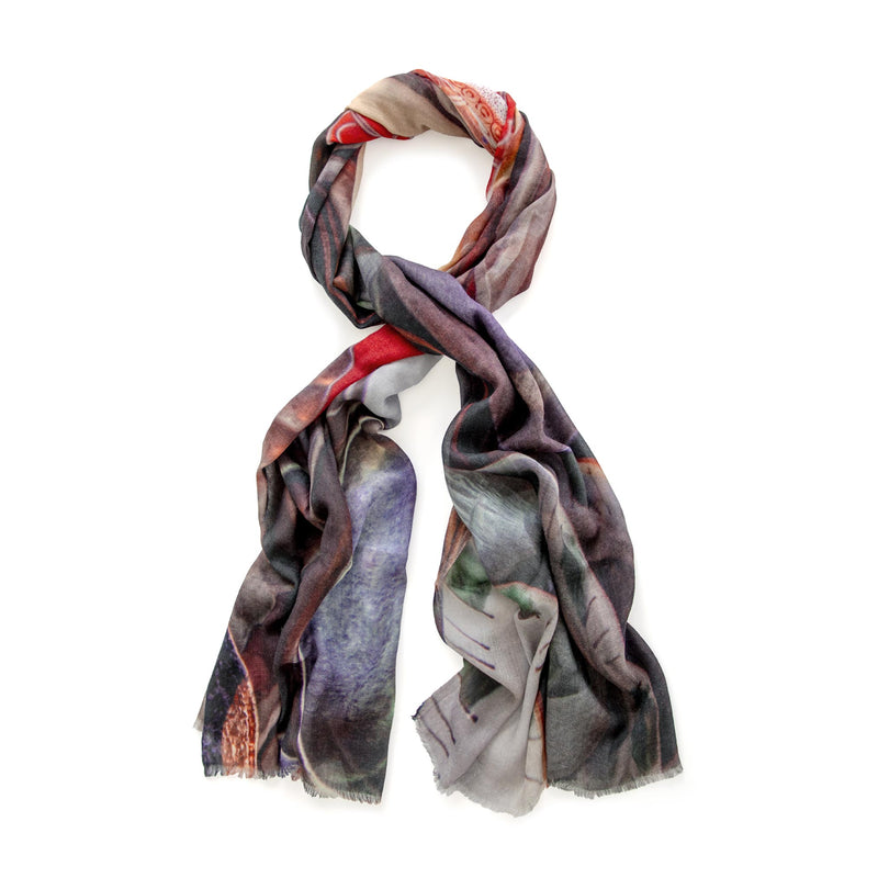 KITCHEN STREET skinny wool scarf