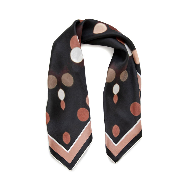 MANHATTAN BY NIGHT STUDY silk neckerchief