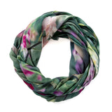 ORCHID JUNGLE oversized wool scarf