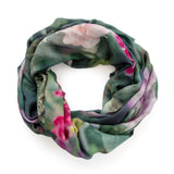 ORCHID JUNGLE skinny wool scarf