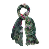 ORCHID JUNGLE skinny wool scarf