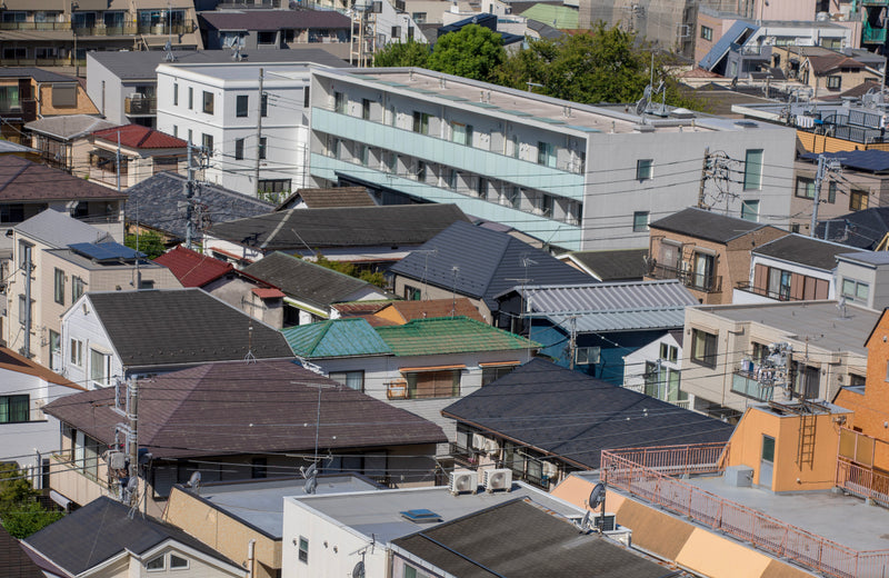 SHINJUKU ROOFTOPS oversized wool scarf