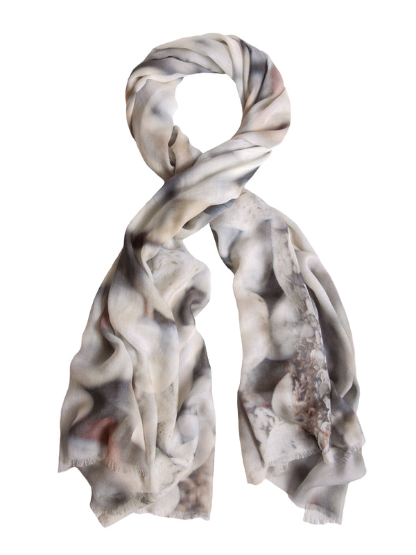 TAUPO TEXTURES cotton blend scarf