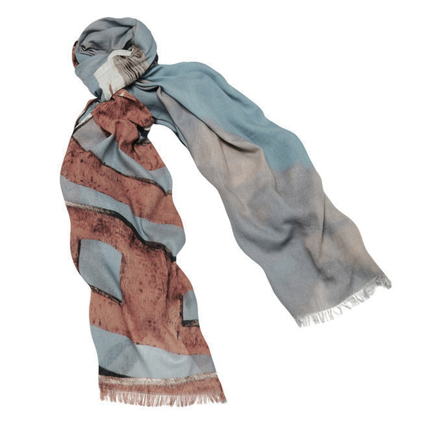 BEACH MARINA linen blend scarf