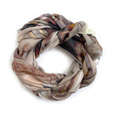 CEFALU silk chiffon scarf