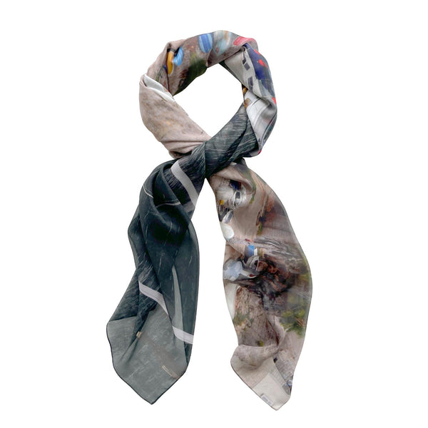 DUBROVNIK silk chiffon scarf