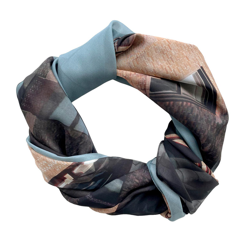 BIG APPLE silk chiffon scarf