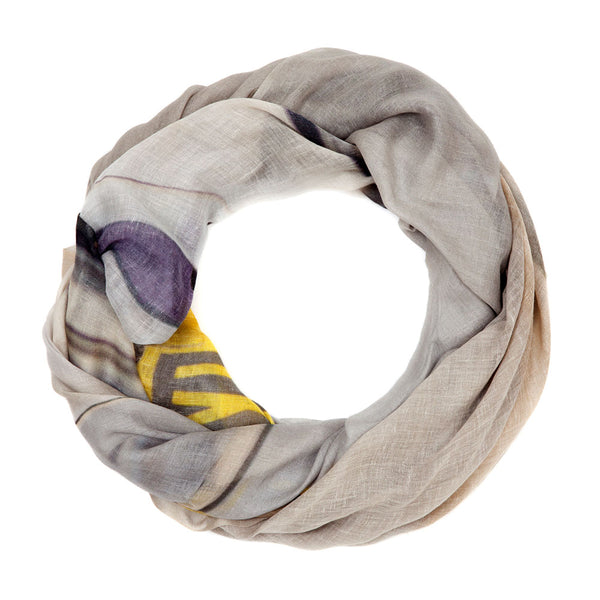 TAXI'S linen blend scarf